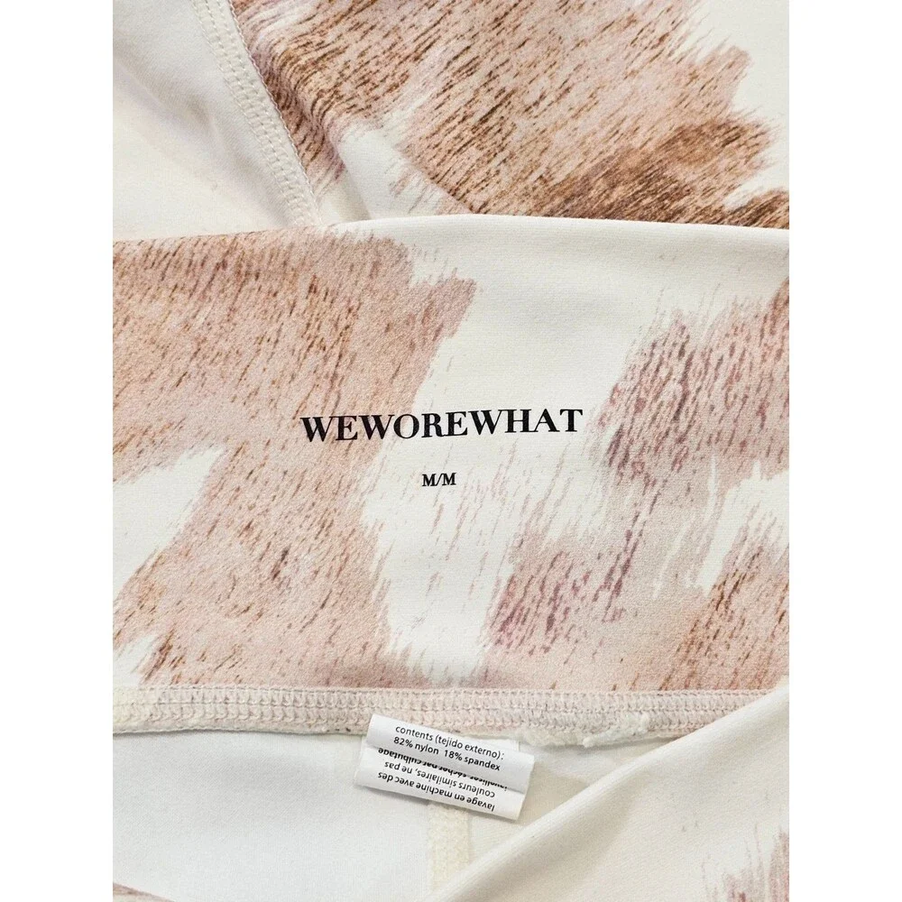 WeWoreWhat Women's M Cowhide Bike Biking Shorts Athletic Running Athleisure‎ EUC
